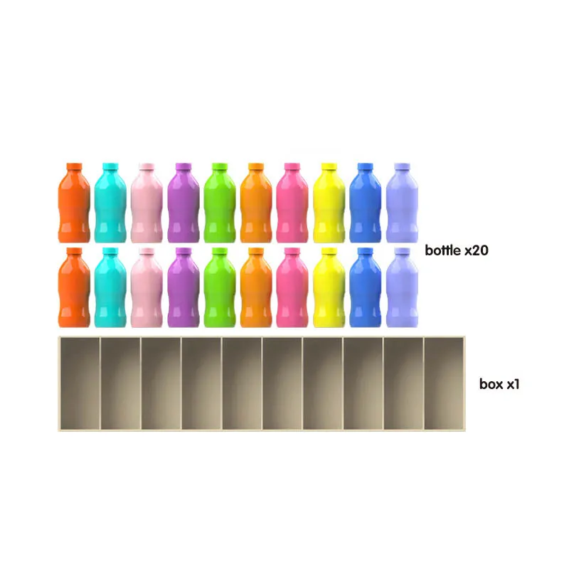 Crianças beber cor correspondência brinquedo adivinhação classificador de cores jogo de mesa aprendizagem precoce pensamento lógico quebra-cabeça brinquedo movimento fino