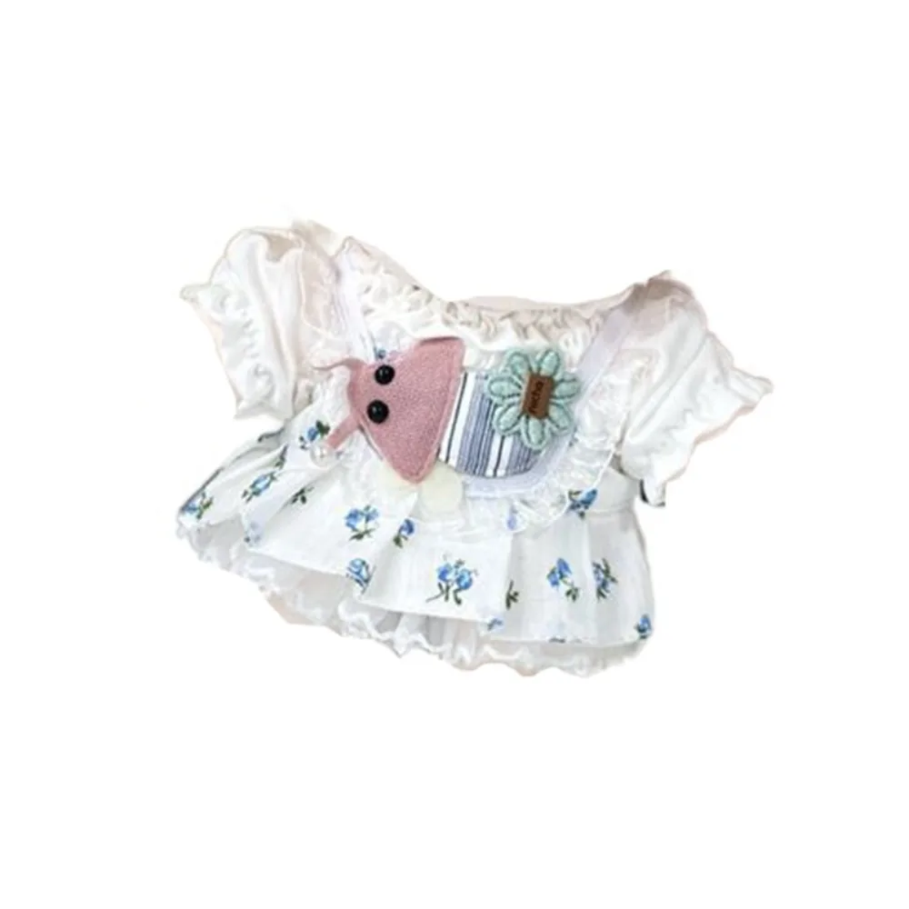 

Lovely Design 20cm Cotton Doll Clothes Soft Texture Washable Idol Dolls Cartoon Pattern Skirt Cute Retro Style
