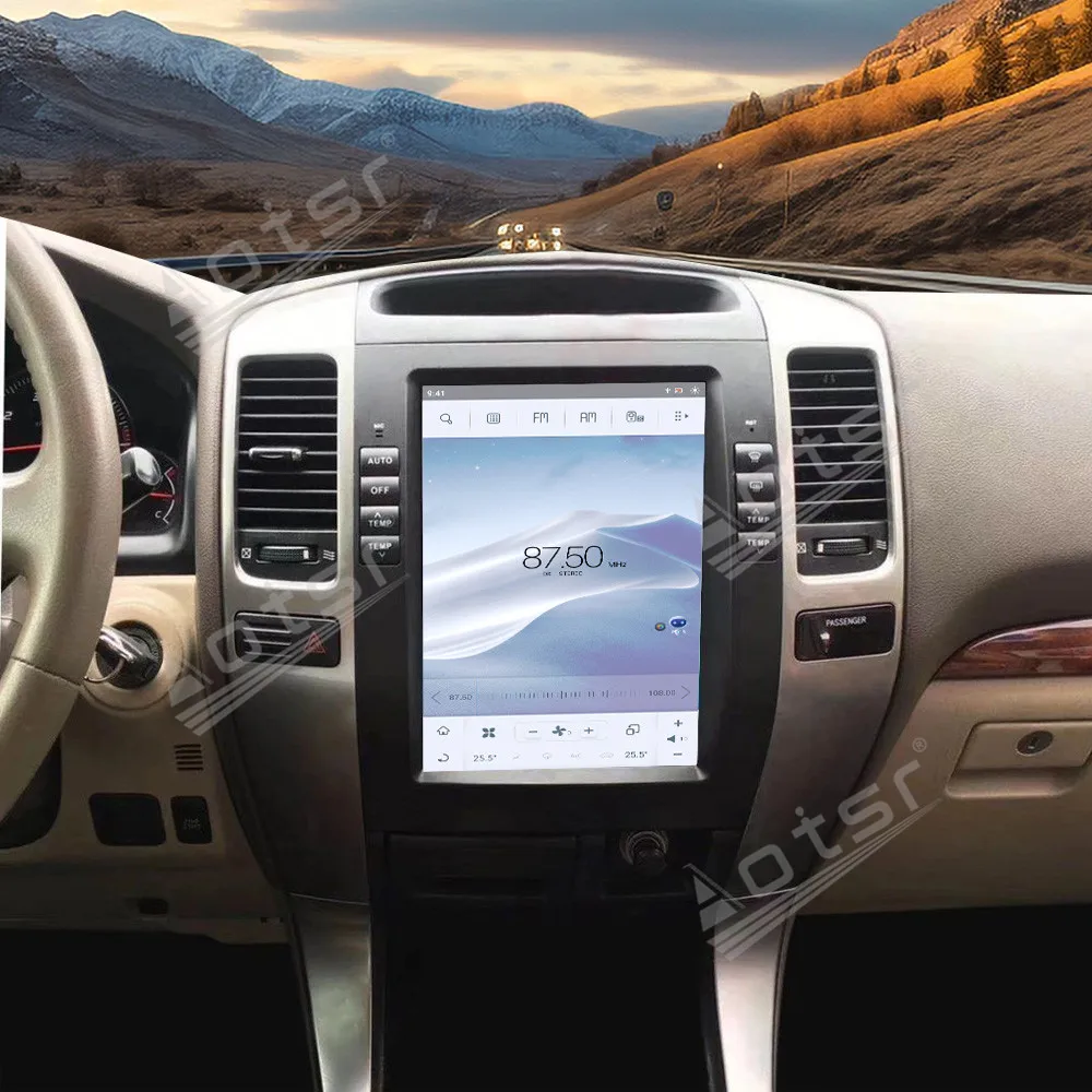 2025,10.4 ''أندرويد 13 لتويوتا برادو 2002-2009 شاشة سيارة تعمل باللمس الملاحة Carplay راديو السيارة DSP مشغل وسائط متعددة كوالكوم #1