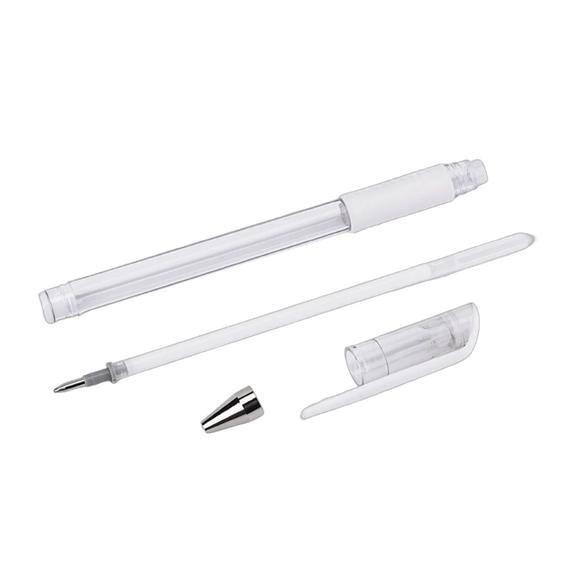 10 stks/set Huidmarkering Pen Wenkbrauw Witte Markeerstift Permanente Make-up Pen