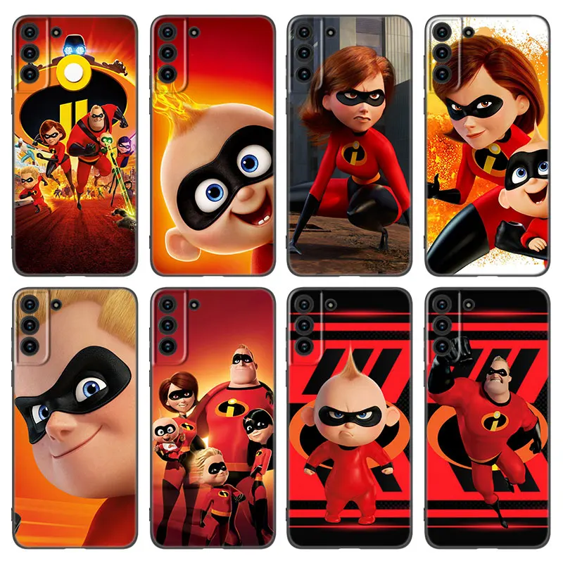 The Incredibles Phone Case For Samsung Galaxy S23 S21 S20 FE S24 S22 Ultra S10E S10 S9 S8 Plus Black Silicone Cover