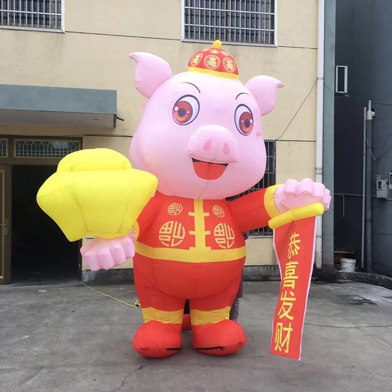 Cute Pig Inflatable Advertising Puppet  Inflatable Themodel Opening Event Large-scale Event Acting and Performance Clothing