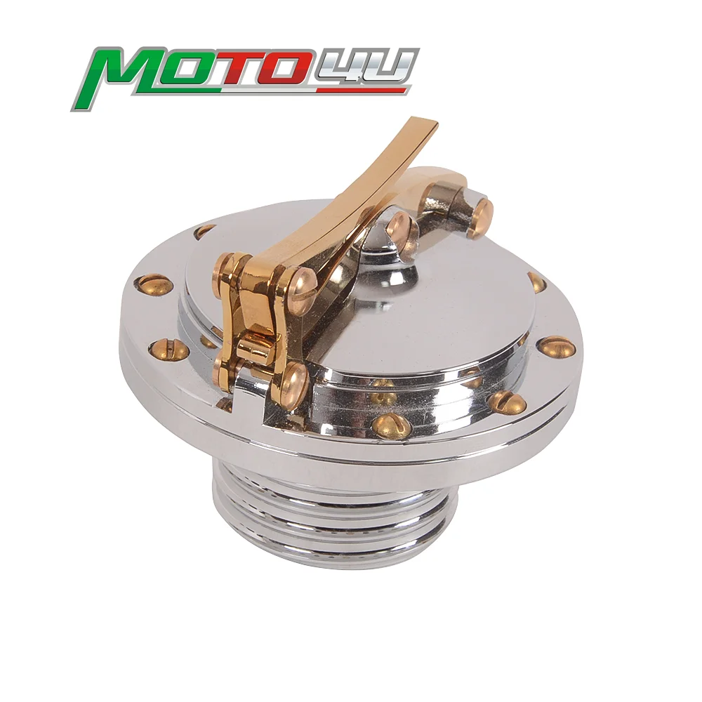 

For Triumph Twins Bobber T100 Street Cup 2016 2017 2018 2019 2020 2021 Aluminium Fuel Tank Gas Cap Monza Style Accessories New