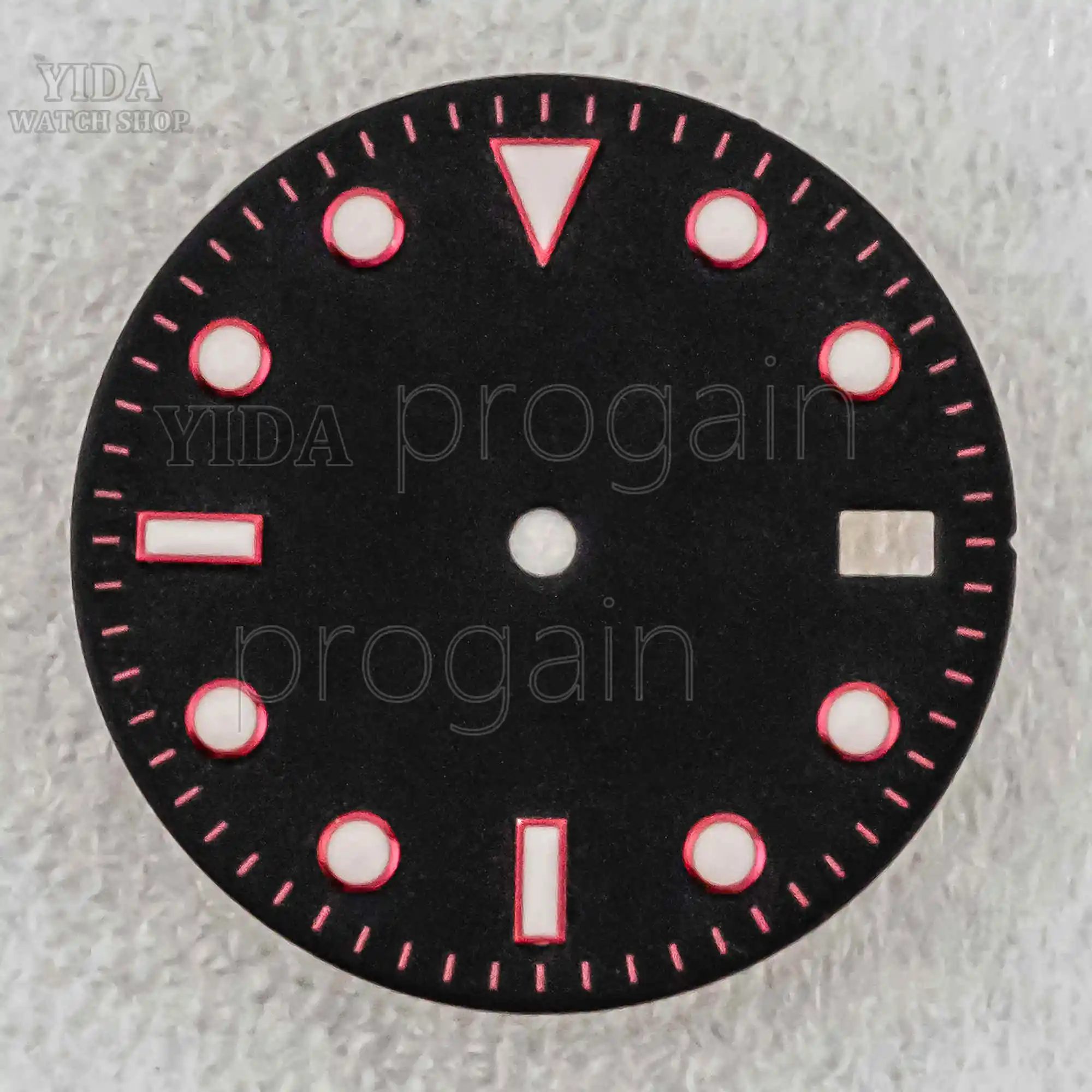 Модифицированный циферблат часов, зеленые светящиеся циферблаты, 28,5 мм, подходят для механизма NH34 NH35 NH36, инструменты для ремонта деталей часов SUB GMT, замена