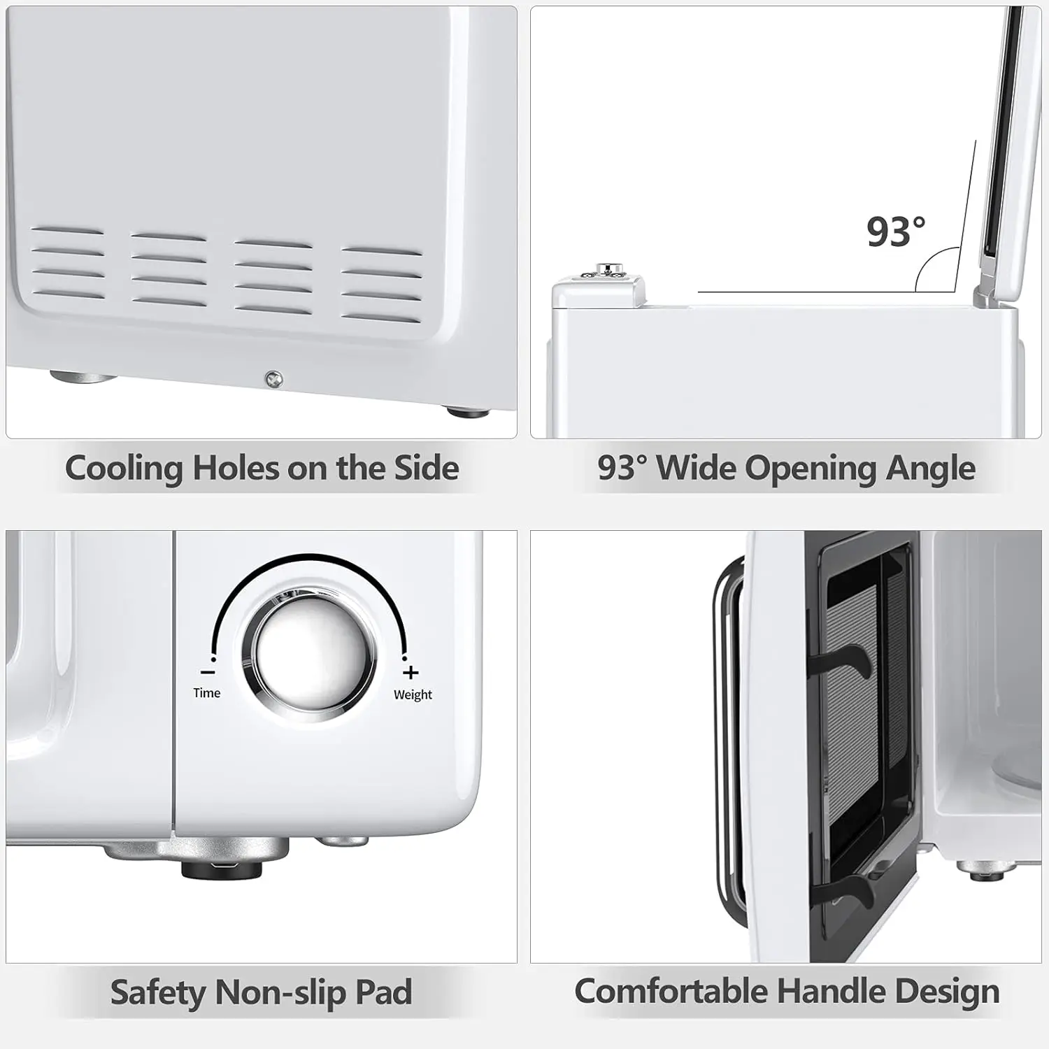 Compact Countertop Microwave Oven, 0.7 Cu.ft, 700W, 5 Power Levels, Delay Start, LED Display, Child Lock, Small White Microwave