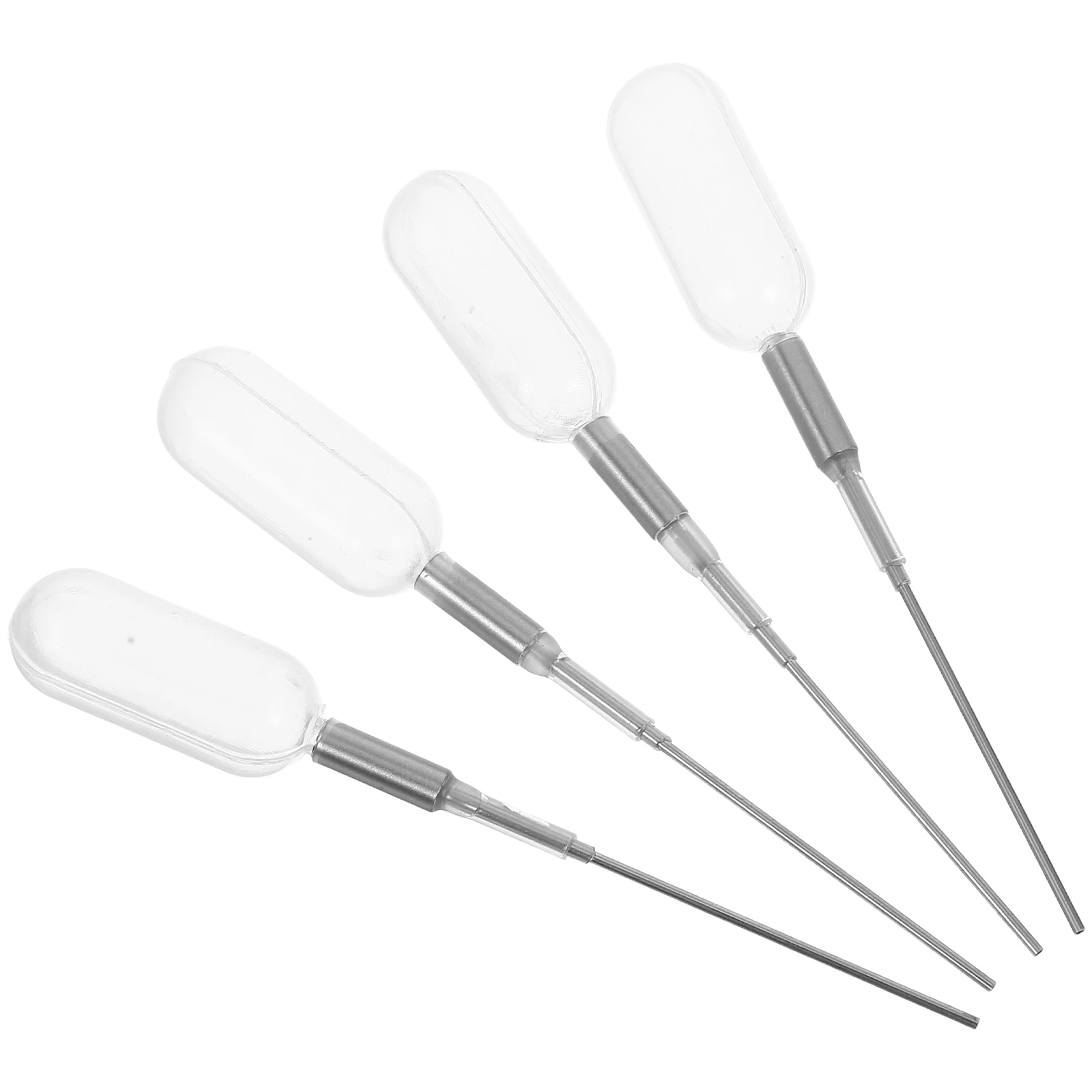 

4 Pcs Dropper Straw Droppers for Liquid Essential Oil Pipettes Perfume Clear Tool