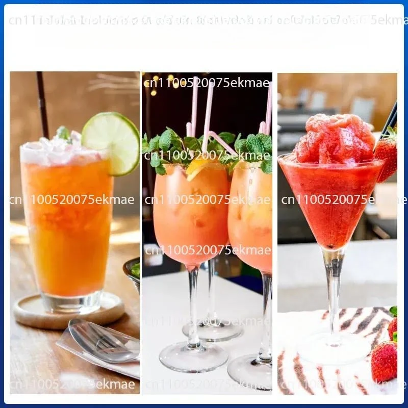 Ice Crusher Electric Smoothie Machine Stall Milk Tea Shop Semi-automatic Smoothie Machine Ice Shaver