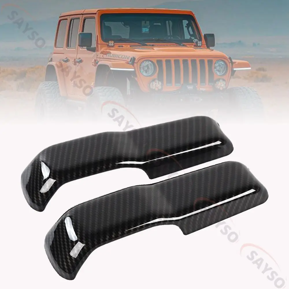 

Pair Car Engine Hood Hinge Cover Decorative for Jeep Wrangler JL 2018-22 Gladiator JT Sports Rubicon Sahara 2020 2021 2022 2023