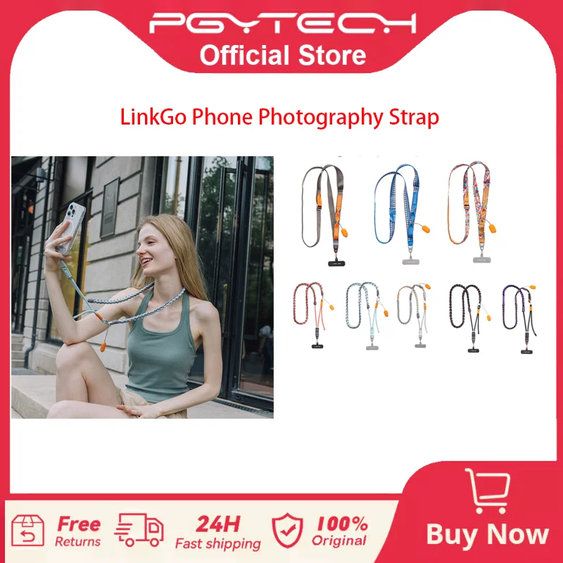 

PGYTECH LinkGo Phone Photography Strap Hand woven mobile phone strap with crossbody hanging rope and neck