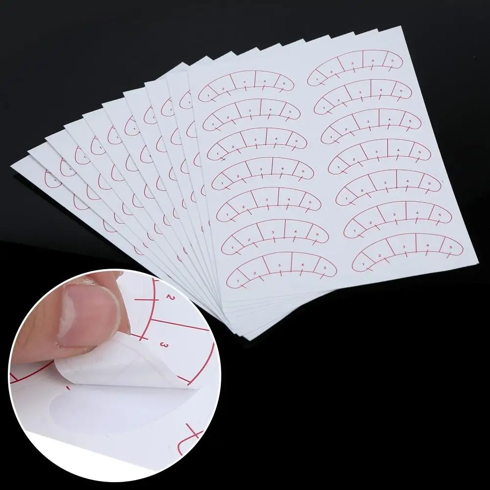 Patchs autocollants en papier pour extension de cils, tampons sous les yeux, maquillage et pointes de cils, 140 pièces