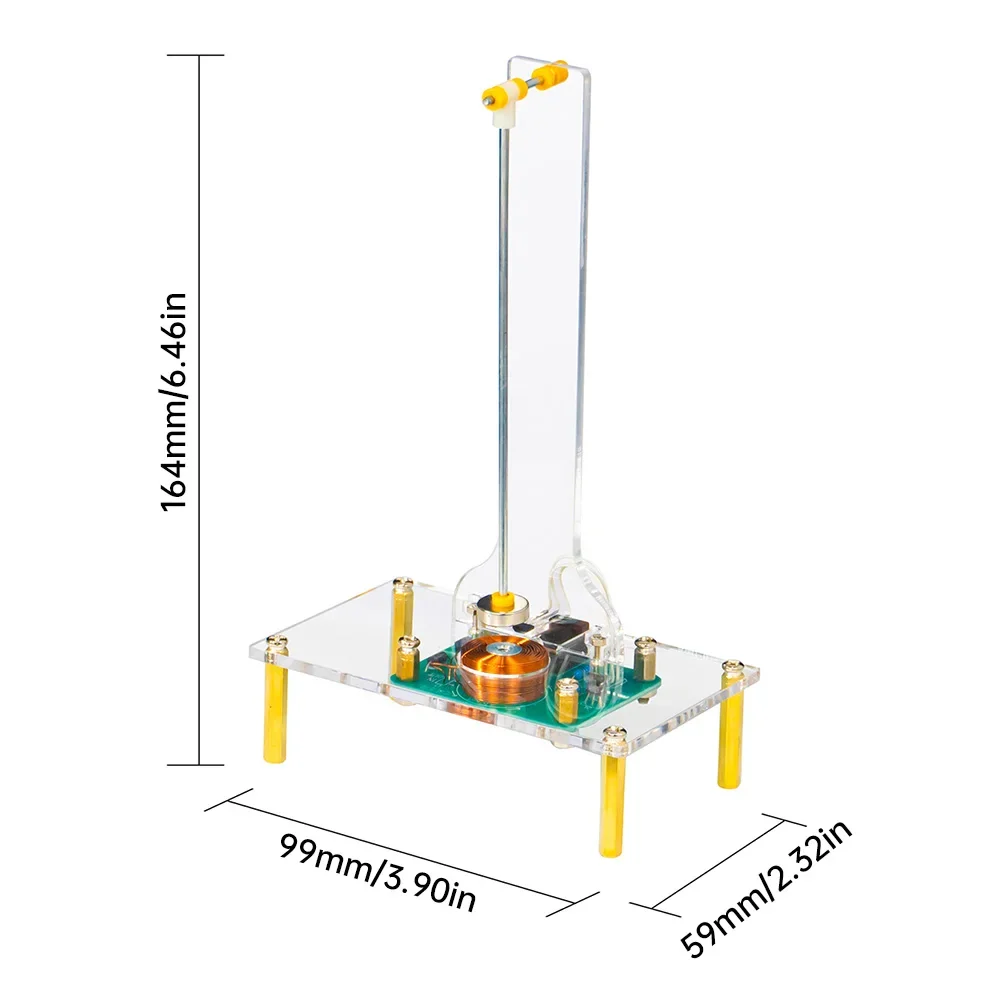 

Electronic Swinging Kit DC 5V Electromagnetic Swinging Experimental Circuit Production DIY Kit Accessories Colorful LED Flashing