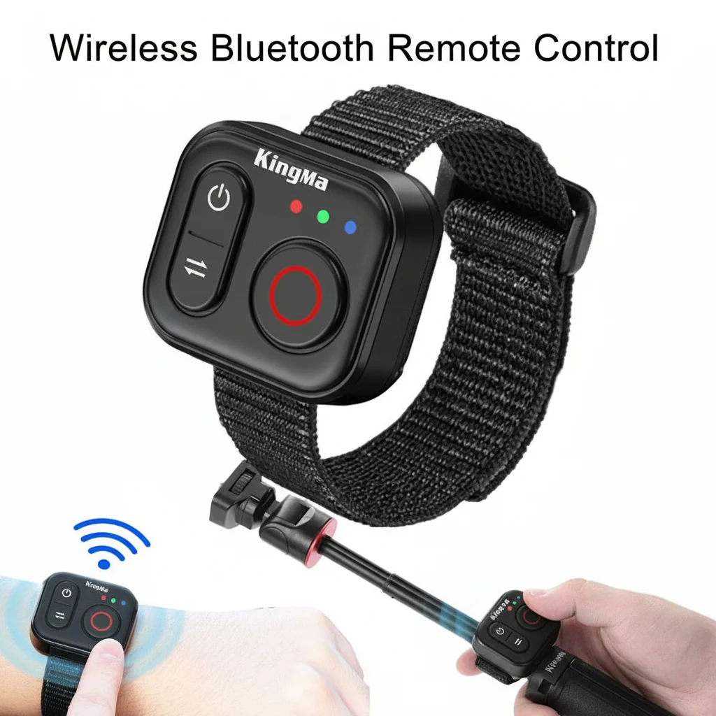 

Беспроводной Bluetooth-пульт дистанционного управления Аксессуары для экшн-камер на расстояние 50 м для DJI ACTION 6, ACTION 5 PRO, ACTION 4, и OSMO 360