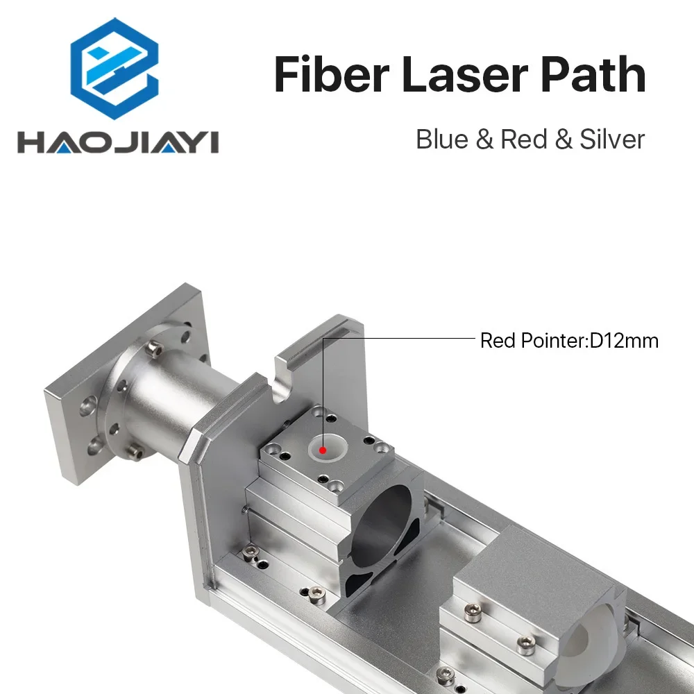 Fiber Laser Path Blue Red Silver Standard Fiber Laser Path Housing Rayucs MAX Interface for Laser Marking Machine