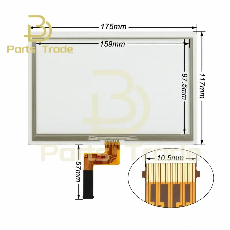 New 7 Inch 20 Pin Touch Screen Digitizer Glass Sensor Replacement for PH41224459 REV A Tablet PC Touch Panel