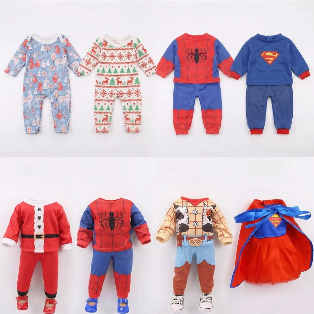 Our Generation Doll Clothes 2 Pcs/Set Super Hero Series Fashion Suit&43CM Baby Doll Accessories Logan Boy Action Figure