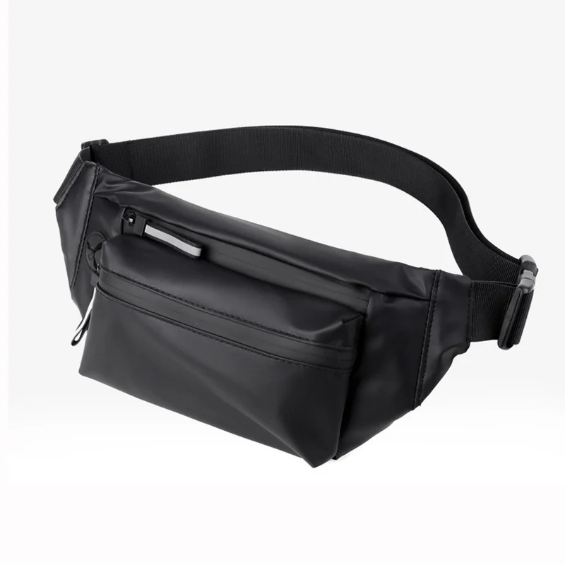 

Men Fanny Pack Hip Waist Belt Bag Purse Waterproof Nylon Travel Multi-Pocket Fashion Male Money Pouch Sling Chest Bum Bags