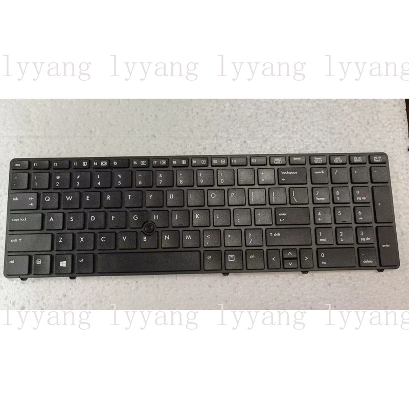 f  New For HP EliteBook 8560p 8570p ProBook 6560b 6565b US Keyboard black w/point