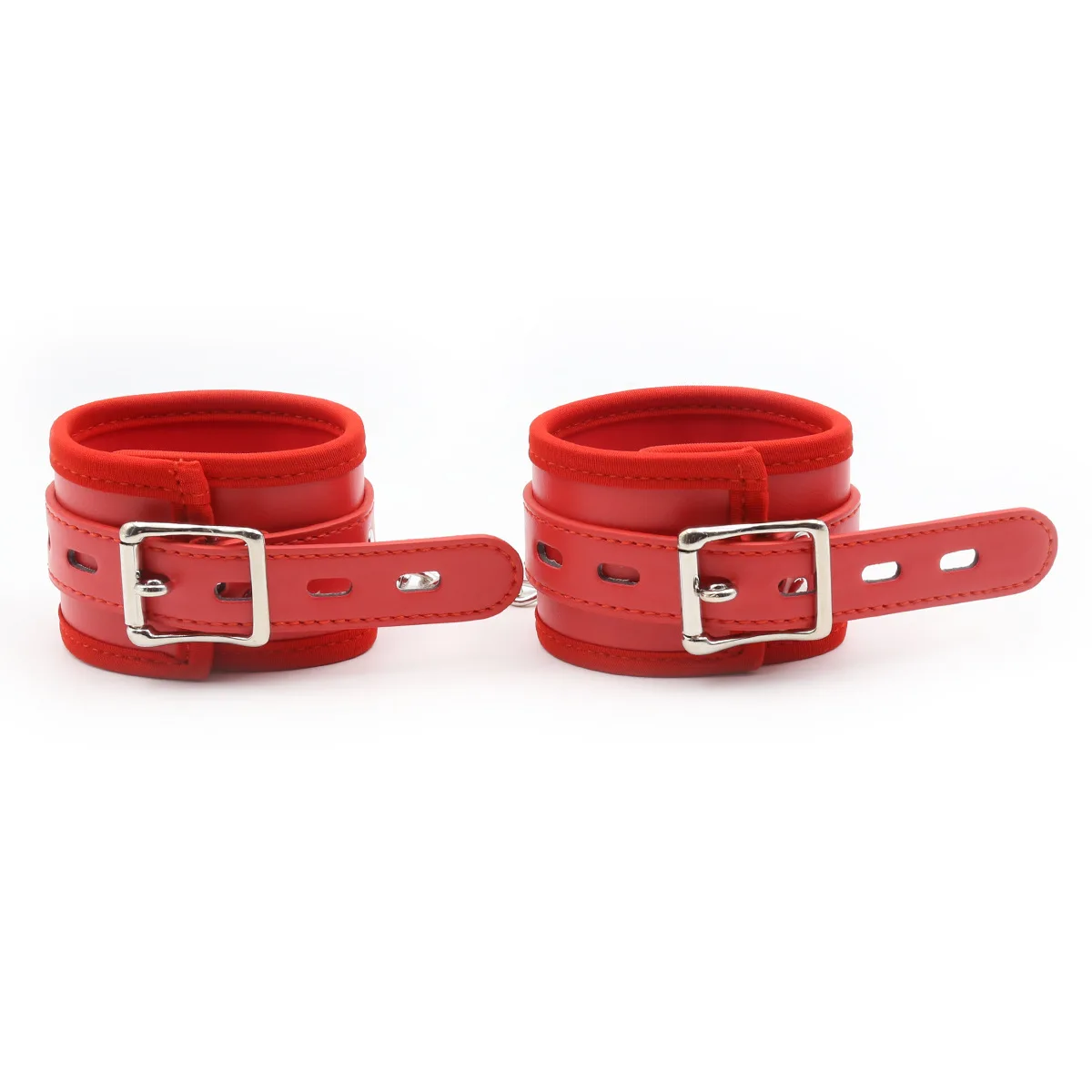 PU skóra miękka mankiety ręczne kostki opaska na nadgarstek zamykana klamra Bondage zamykana szekla seks-zabawka dla mężczyzn kobiety zabawki dla dorosłych