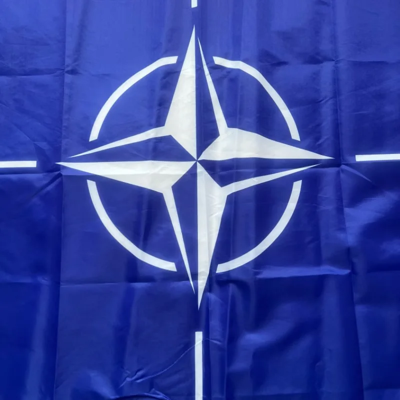 NATO flag 90x150cm double side printed Polyester North Atlantic Treaty NATO Flag International Organization Flag - view 3