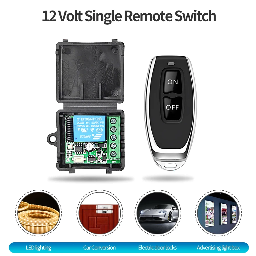Dc 12V 1CH 433Mhz W…