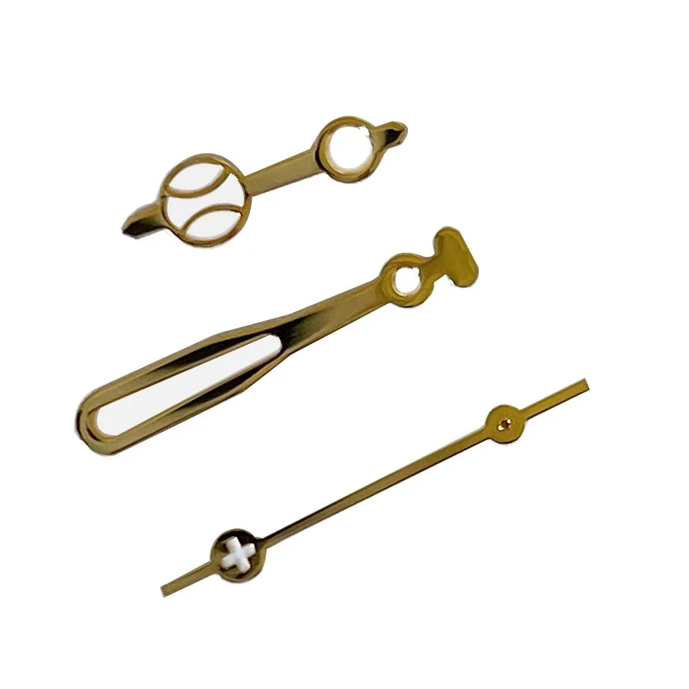 الأخضر مضيئة ساعة الأيدي ل NH35 NH36 4R 7S حركة استبدال الفضة/الذهب/الوردي الأيدي ساعة مؤشرات قطع الغيار #2