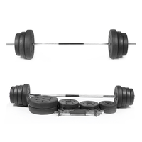 2PCS Plastic Coated Dumbbell Tablets Sturdy Dumbell Piece Muscle Exercise Fitness Equipment Accessories for Home Store 1.5kg/pc