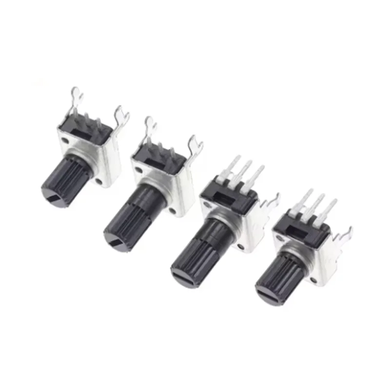 10PCS RV09 Vertical Horizontal 15/20mm Shaft 1k 2k 5k 10k 20k 50k 100k 0932 Adjustable Resistor 9 Type 3Pin Seal Potentiometer