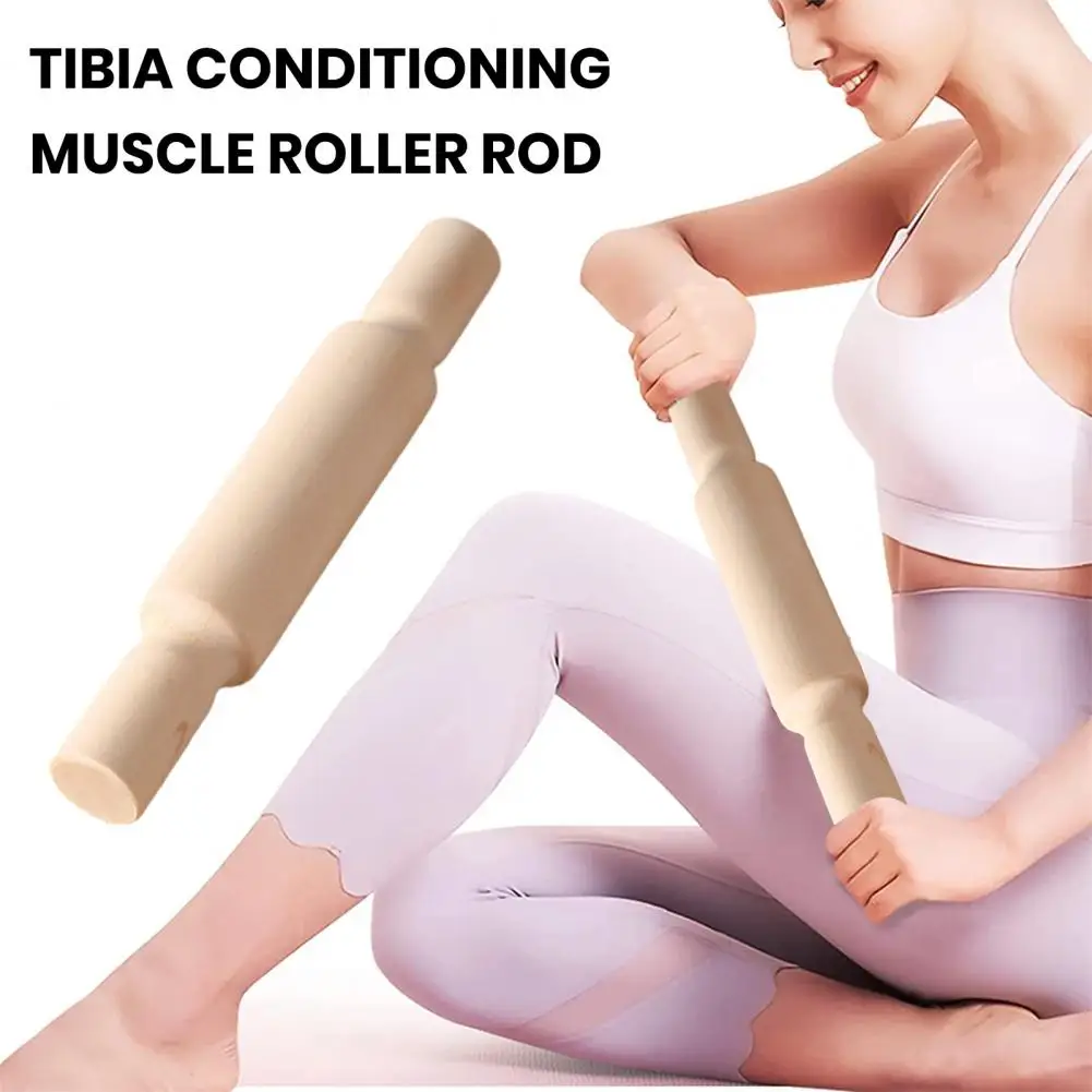 Wooden Therapy Massager Roller Point Massager Stick for Fascia Cellulite Muscle & Abdomen Body, Muscle Belly Relief Tool