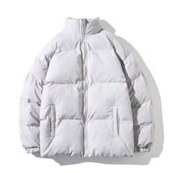 Chaqueta de invierno de gran tamaรฑo para hombres y mujeres, Parkas gruesas, abrigo cรกlido, cuello alto, Color sรณlido, chaquetas gruesas, ropa de calle, 5XL, Y2K