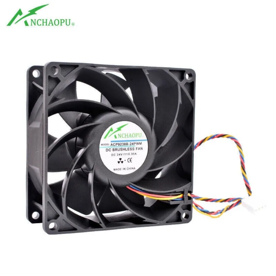 

1 шт. Новый вентилятор охлаждения инвертора ACP9238B-24 9238 DC24V 0.35A 9.2CM 2/3/4Pin