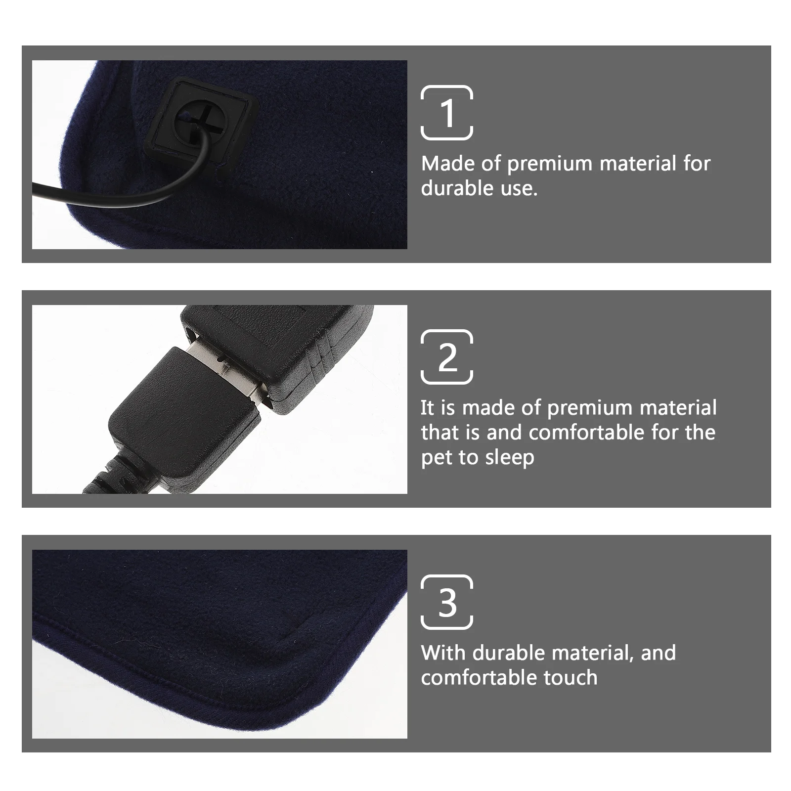 

1Pcs USB Heating Pad Reptile Heat Pad Comfortable Touch Pet Warm Heater Suitable for New Born Pregnant