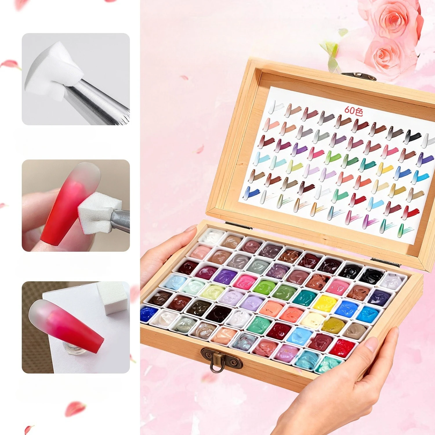 Mini 60 Grids Pat Painting Gel Nail Polish Gradient Effect Nail Art Salon Design Long-Lasting Creamy Texture Smooth Application - view 4