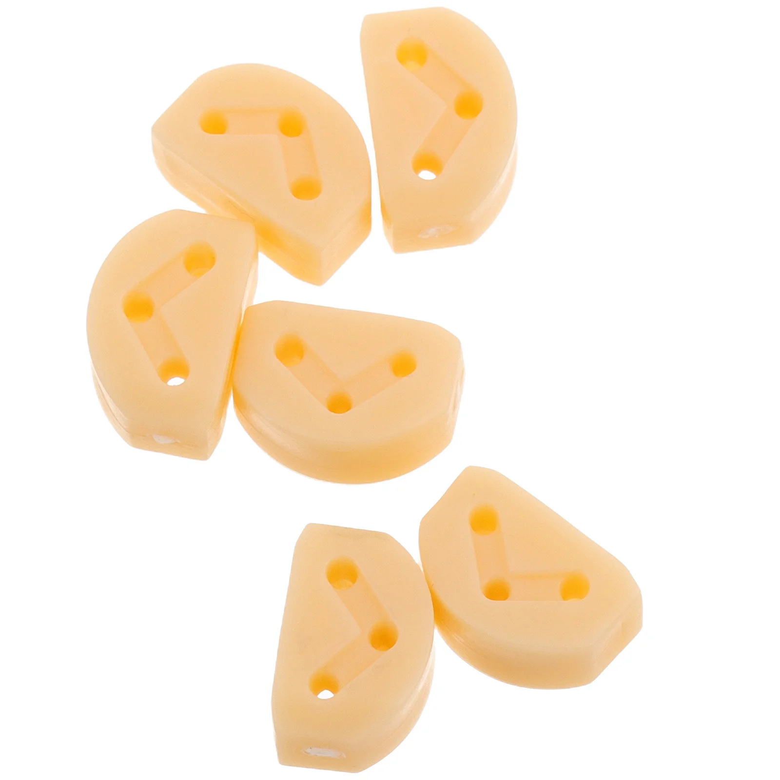 

6 Pcs Guitar Parts Replacement Electric Accessories Strap Lock Button Acoustic Bass