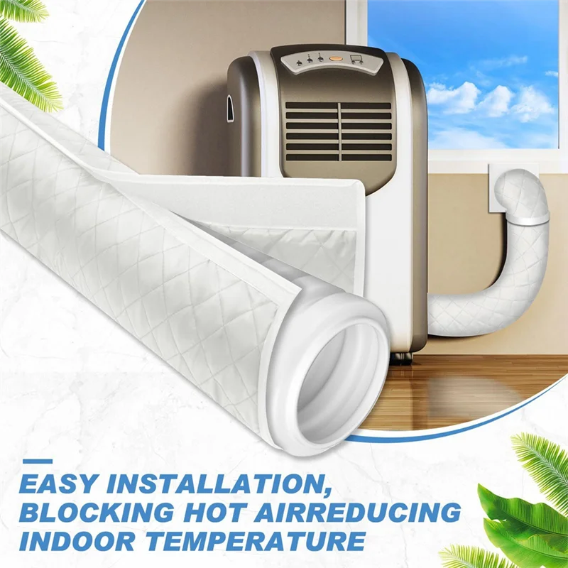 B47B-غطاء عازل لخرطوم عادم مكيف الهواء المحمول لأغطية خرطوم القطر 5.8-6 بوصة