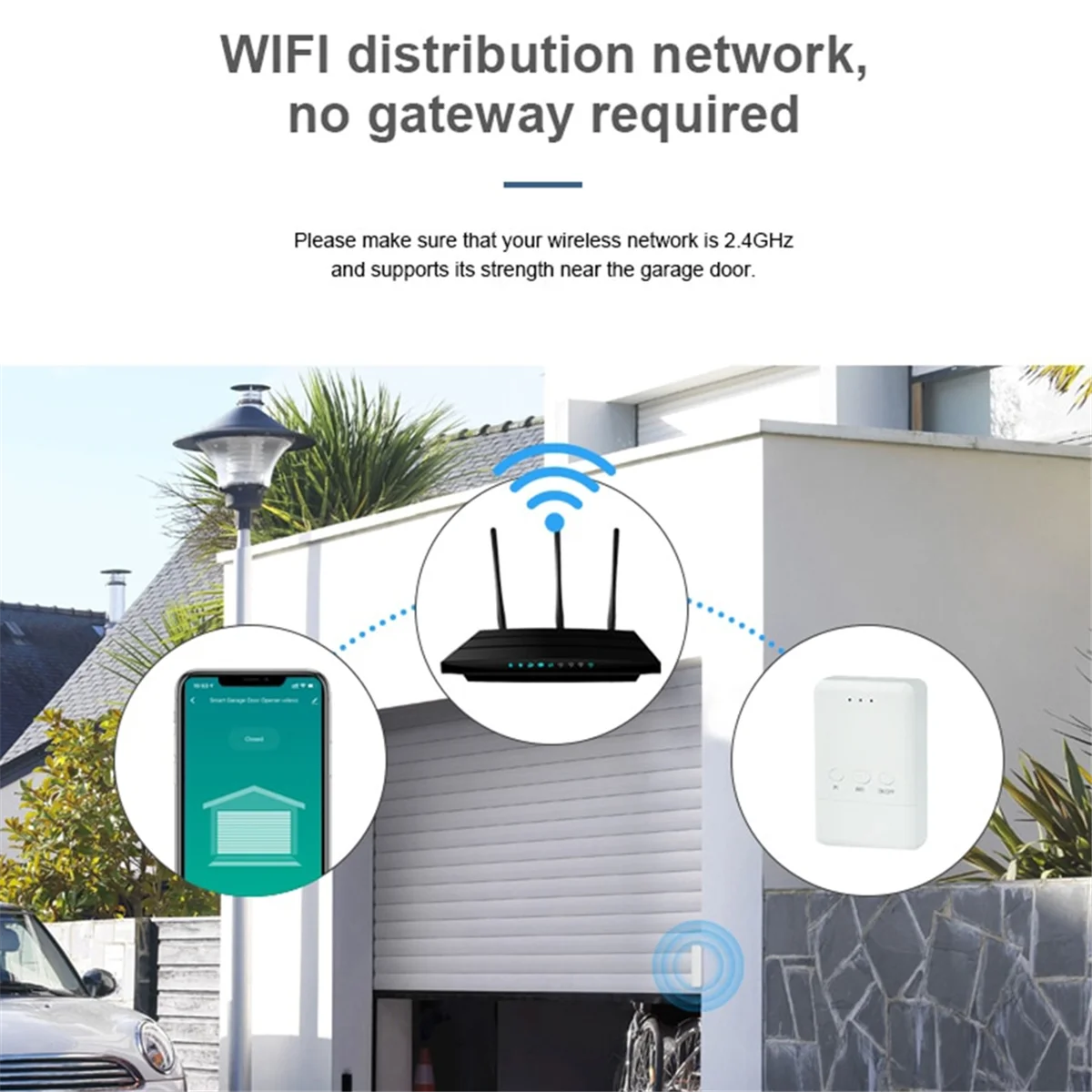 RISEN Tuya WIFI умный универсальный датчик открывания гаражных ворот беспроводной контроллер гаражных ворот для Alexa Google EU PLUG