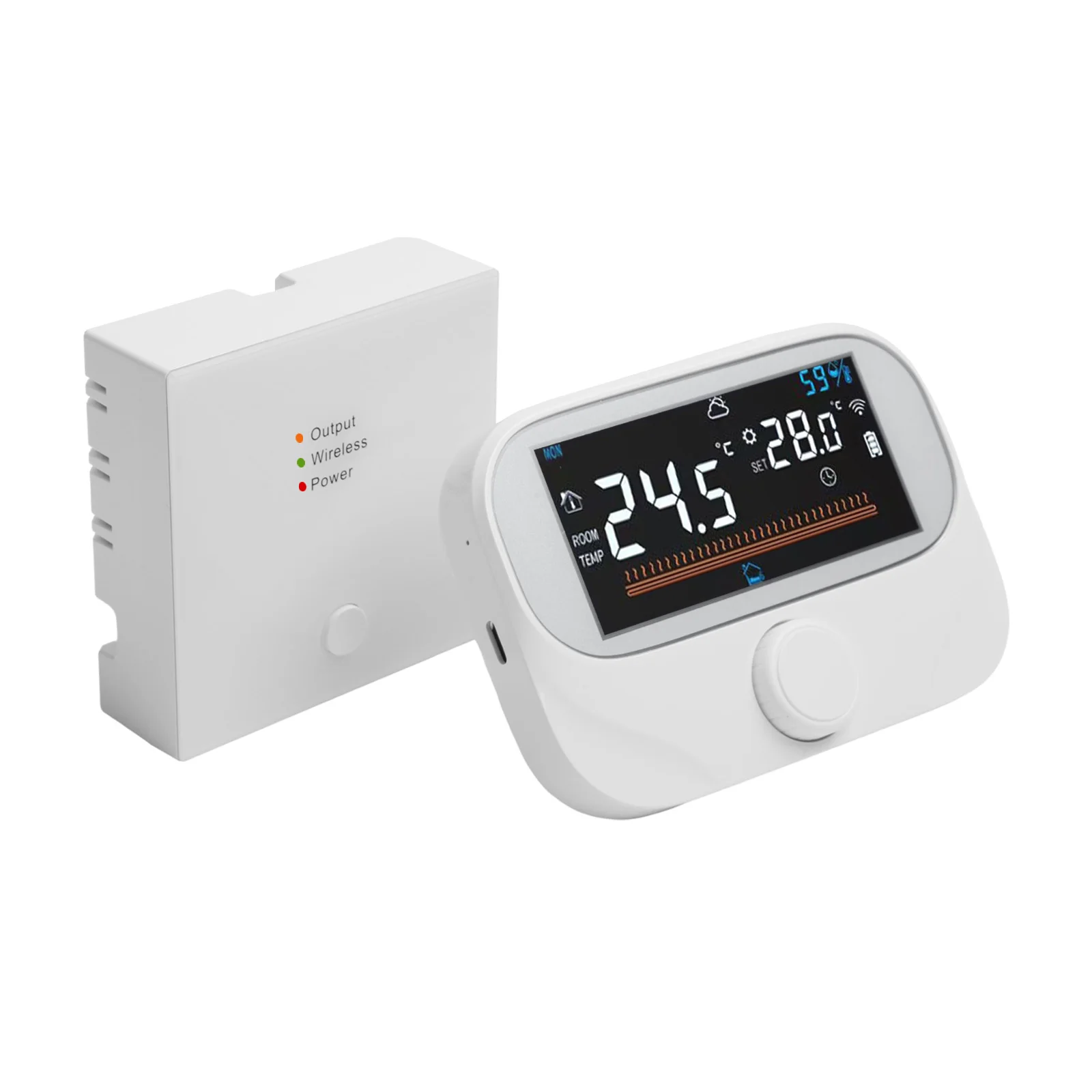 

Умный Wi-Fi термостат для котла, совместимый с функцией интеллектуального планирования Tuya и автоматического выключения экрана