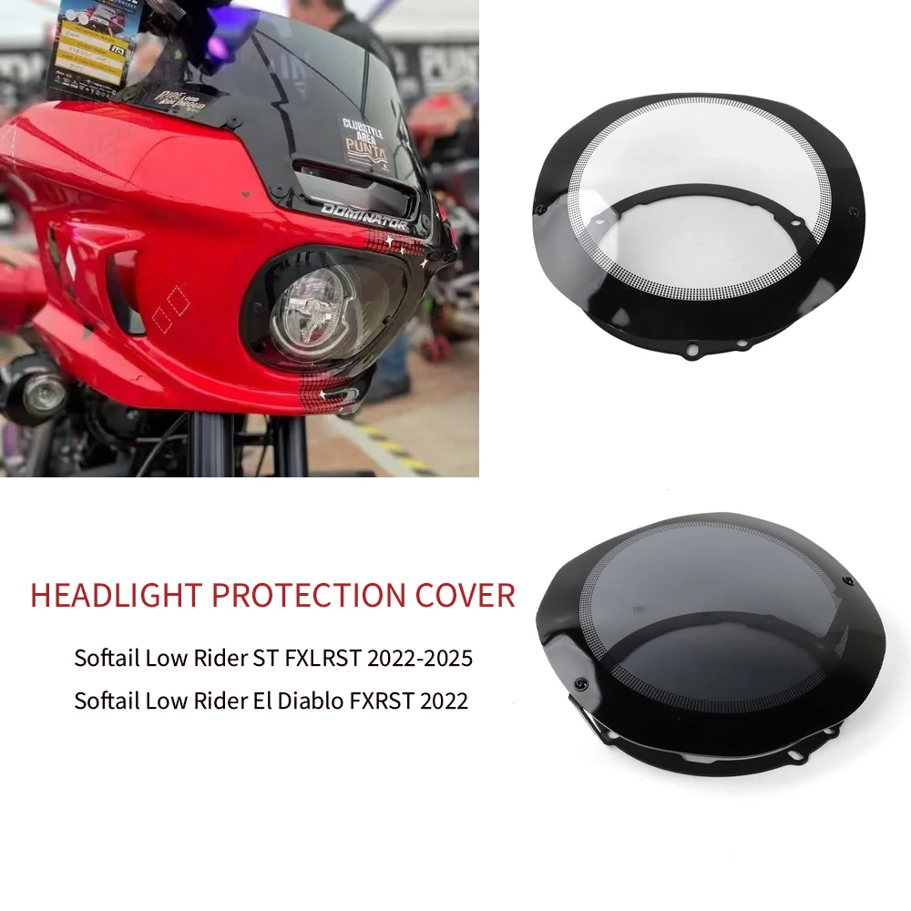 

Motorcycle Headlight Protection Cover 2022-2025 For Harley Softail Low Rider ST Guard Fairing For Low Rider El Diablo 2022