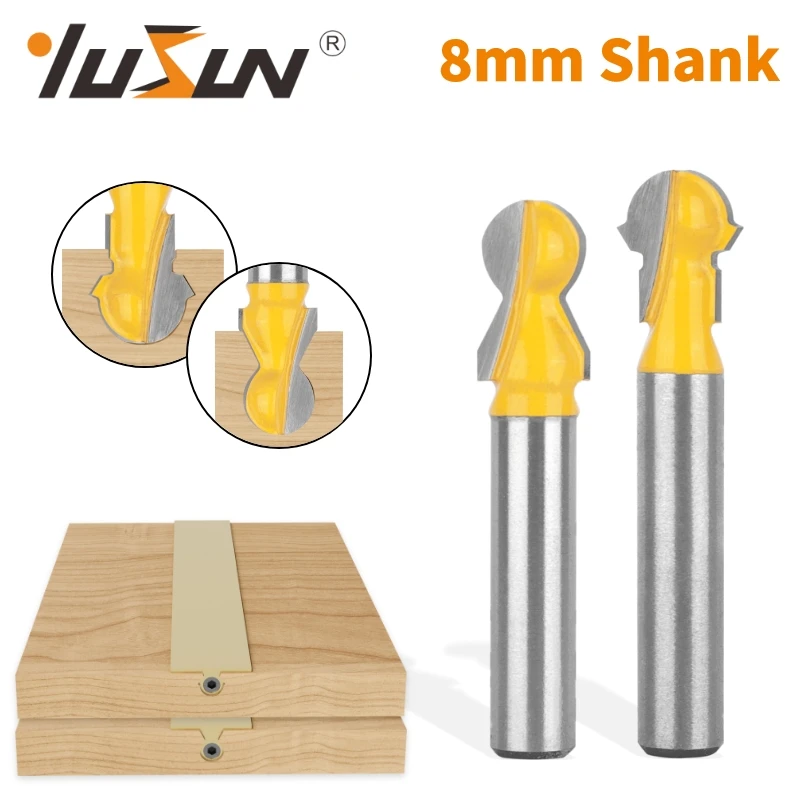 YUSUN 8MM Shank Horizontal Crown Molding Bits Router Bit Woodworking Milling Cutter For Wood Bit Face Mill