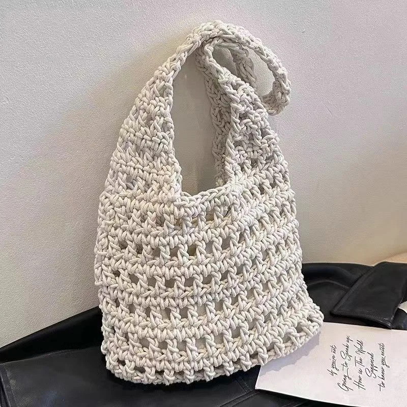 Bolsa de ombro de palha tecida feminina grande bolsa de praia de verão bolsa tote