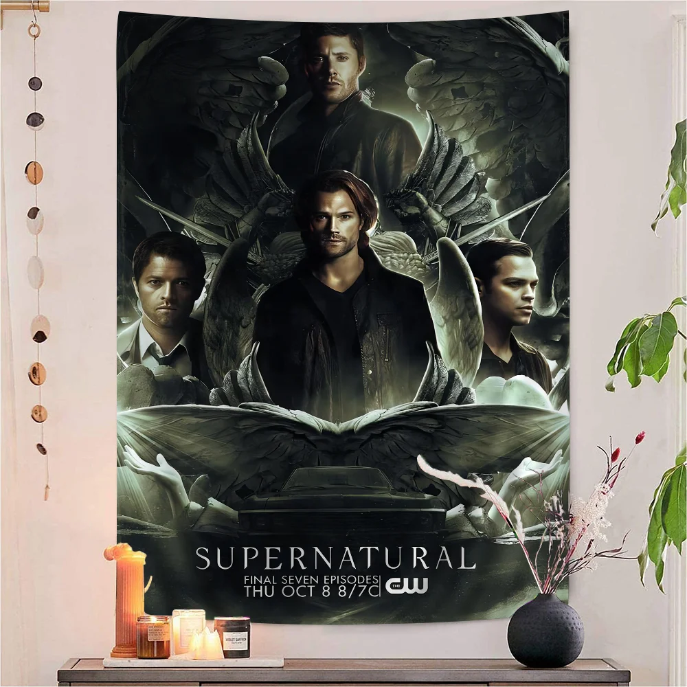 

Supernatural Tapestry Art Printing Japanese Wall Tapestry Anime Wall Hanging Home Decor