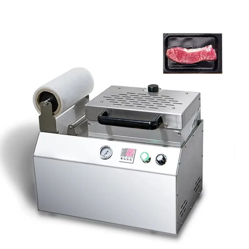 

Industrial meat thermoforming vacuum packing machine