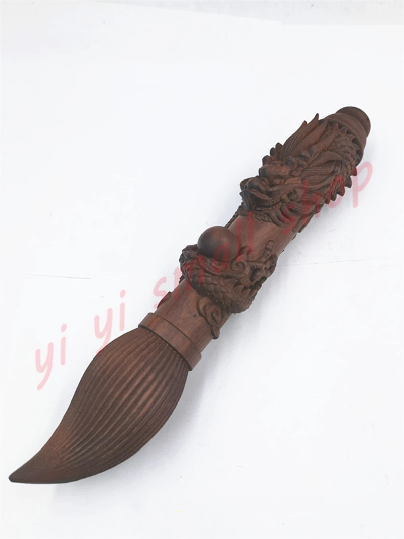 Taoist articles, lightning jujube wood, Panlong Wenchang pen, dragon pen ornament pendant, Taoist crafts