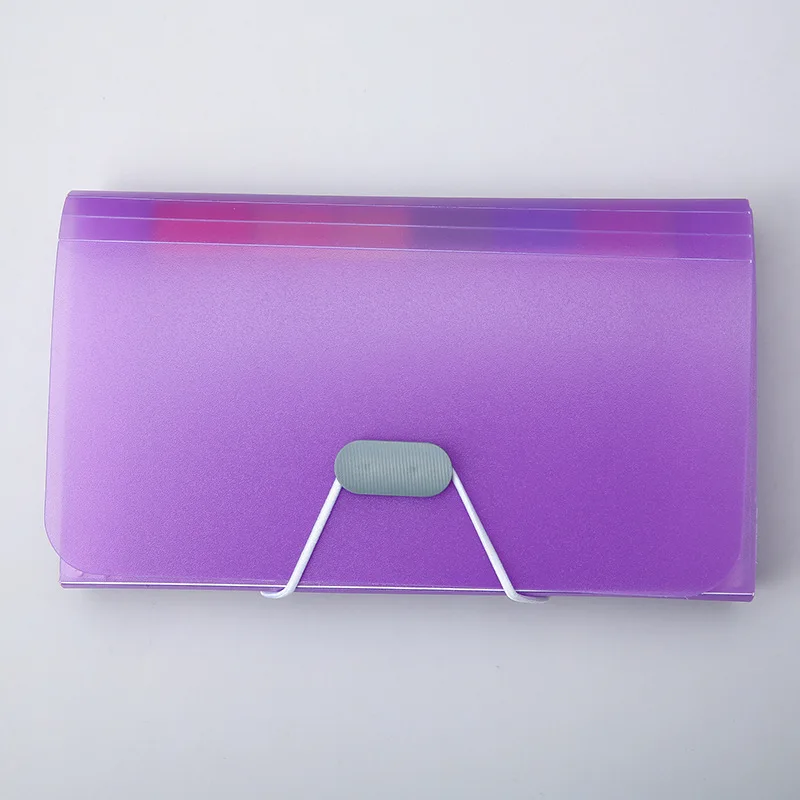A6 Expanding Wallet Organ Bag Waterproof File Bag Organizer Data Book File Pouch Bill Folder School Office Binder Family Folder