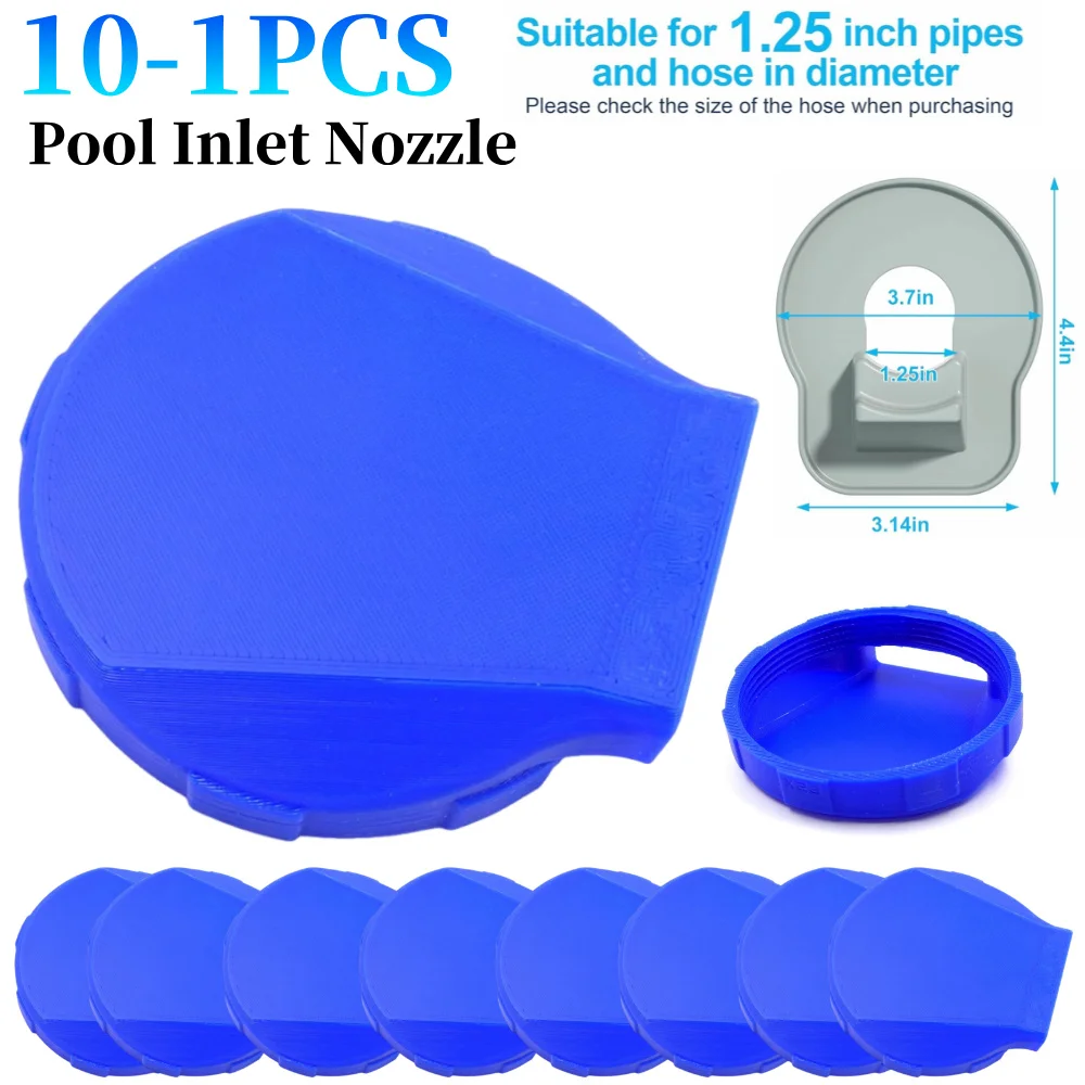 10-1PCS Swimming Pool Nozzle Plastic Pool Jet Nozzle Replacement Pool Nozzle Pool Return Nozzle for Intex Swimming Pool