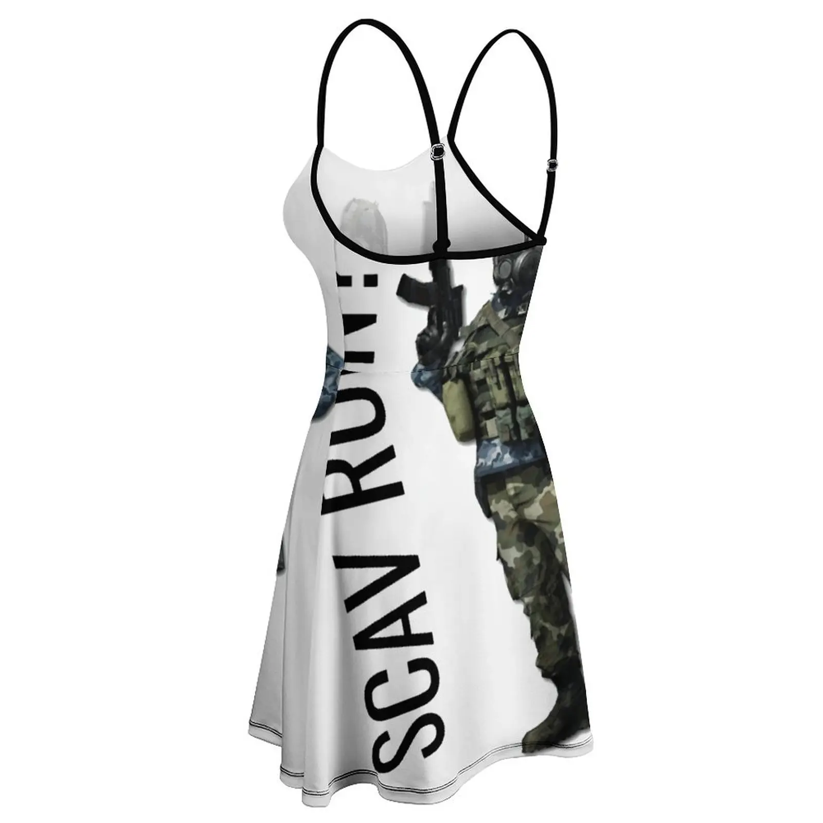 Scav Run Escape From Tarkov Classic Vintage Exotic Woman's Clothing Women's Sling Dress Funny Sarcastic Cocktails Strappy Dress