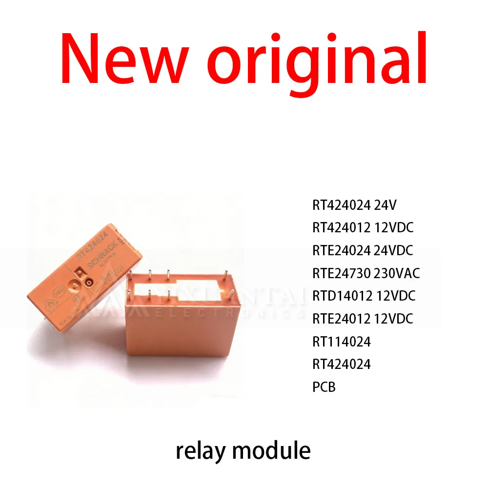

10Pcs/Lot New original RT424024 24V RT424012 12VDC RTE24024 24VDC RTE24730 230VAC RTD14012 12VDC RTE24012 12VDC RT114024