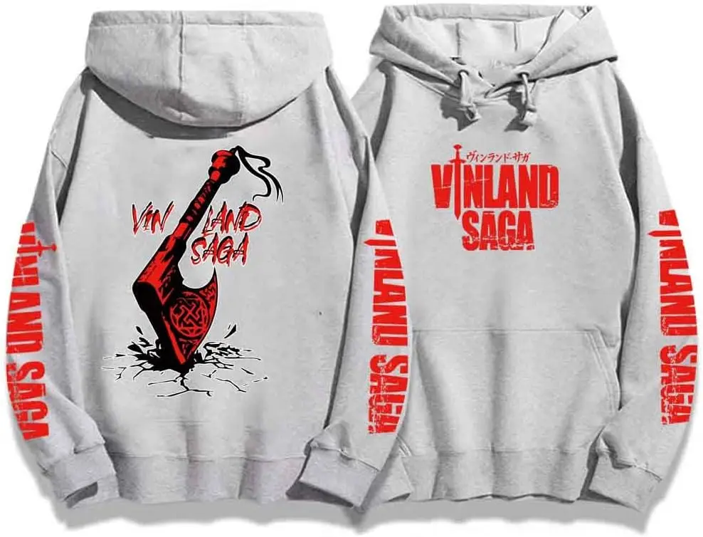 콜란퍼드 유니섹스 빈랜드 사가 후디 애니메이션 풀오버 후드티 오버사이즈 인기 상품 유니섹스 후디 고품질 고급 럭셔리 상의