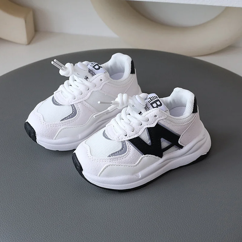 

Size 21-30 Kids Sneakers Fashion Boys Mesh Breathable Casual Shoes Girls Outdoor Walking Children Non-slip Running Sports Shoes