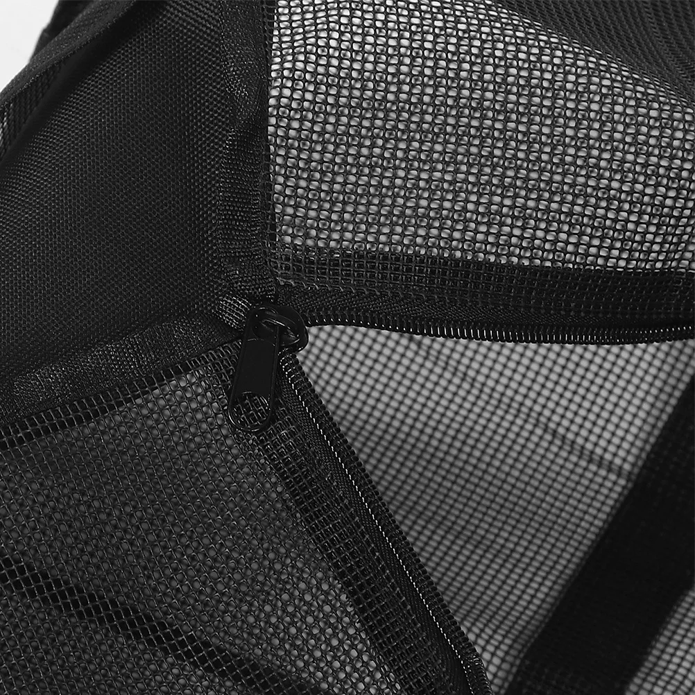 حقيبة شبكية رياضية مزدوجة الكتف ذات سعة كبيرة لكرة السلة وكرة القدم وصالة الألعاب الرياضية والتدريب واللياقة البدنية وتخزين حقيبة كرة السلة الشبكية الخارجية #6