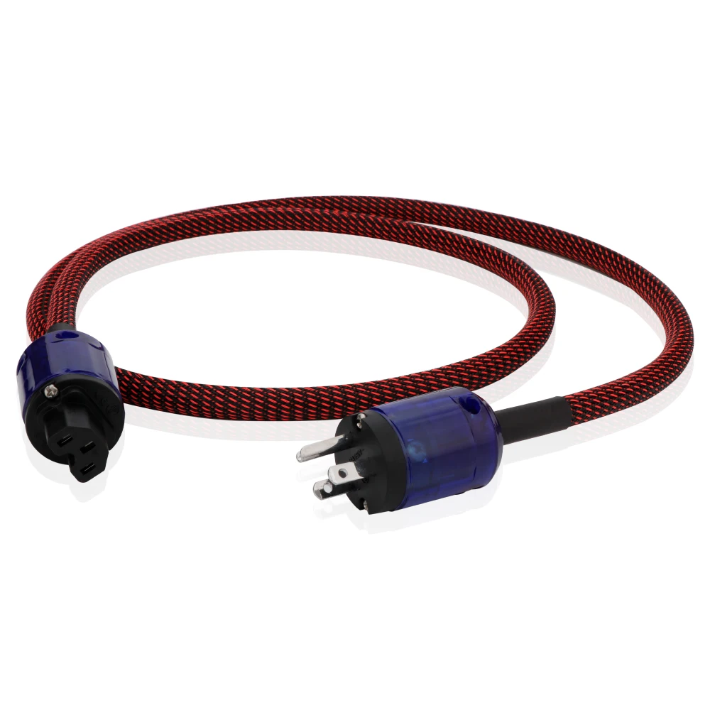 Preffair D501 كابل الطاقة النحاس النقي مطلي بالروديوم الولايات المتحدة/Schuko و IEC المقابس كابل الطاقة الرئيسي